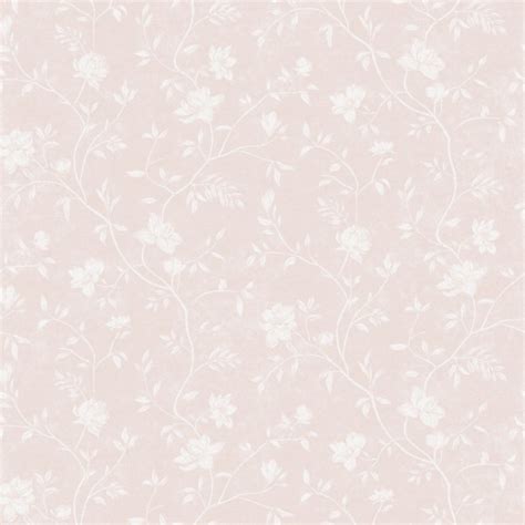 Papel pintado flores románticas rosa nude H