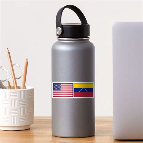 Usa Venezuela Flag Venezuelan American Flags Design Image Us Sticker For Sale By Anthiamyxi