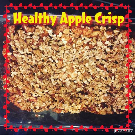 healthyhappyteacher apple crisp recipe