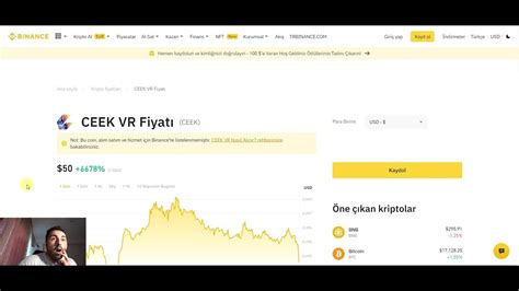 Ceek Coin Geliyor Binance Listeleme Ceek Ceekvr Binance Youtube