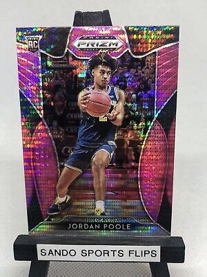 Panini Prizm Draft Picks Jordan Poole Pink Pulsar Rc Warriors