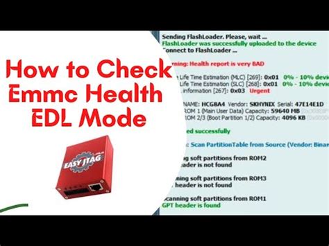 How To Check Emmc Health Edl Mode With Easyjtag Plus Youtube