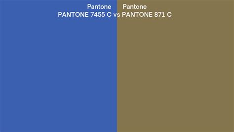 Pantone 7455 C Vs Pantone 871 C Side By Side Comparison