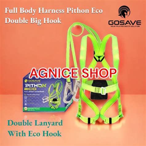 Jual Full Body Harness Pithon Eco Double Big Hook Gosave Di Lapak