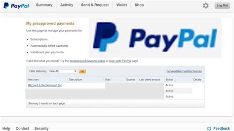 PayPal How To Cancel Disable Pre Approved Payments 2018 Update YouTube