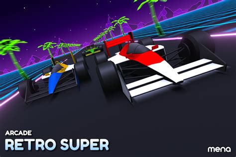 ARCADE: Retro Super Cars – Mena – 3D Vehicle Game Assets