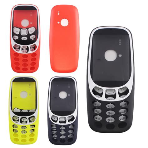 New For Nokia 3310 Full Housing Cover Case Front Frame Andback Cover