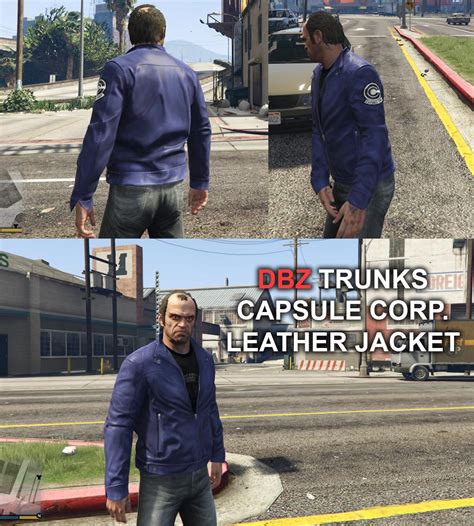 DBZ Trunks Leather Jacket for Trevor - GTA5-Mods.com