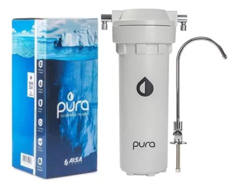 Pura Filtro Purificador Agua Bajo Mesa Elimina Arsénico Metales y Cloro