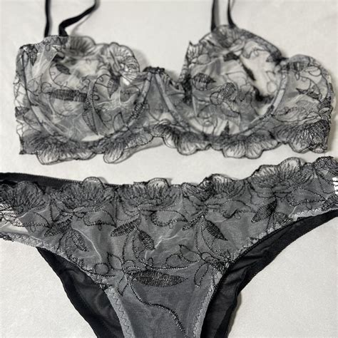 Flower Lingerie See Through Mesh Lace Super Depop