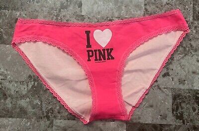 NWOT VICTORIA S SECRET PINK M LOGO RUCHED BACK LACE VINTAGE RARE BIKINI