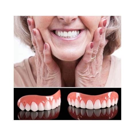 Prothèses dentaires en silicone Facettes cosmétiques Dents souriantes