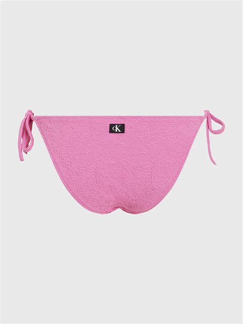 Kad N String Side Tie Bikini Alt Pembe Kw Kw Toz Calvin Klein