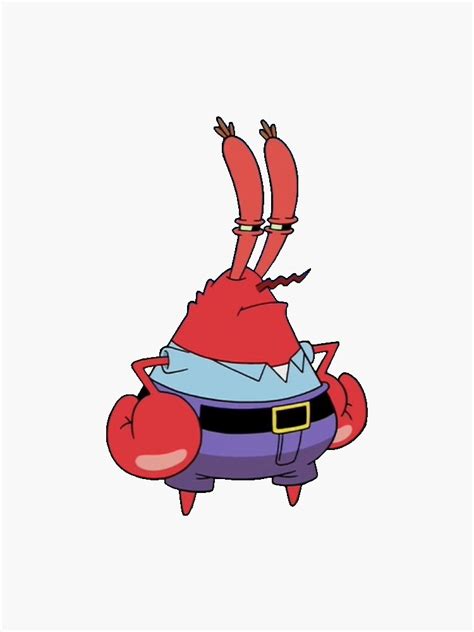 Mr Krabs Sticker For Sale By Haleighs18 Redbubble