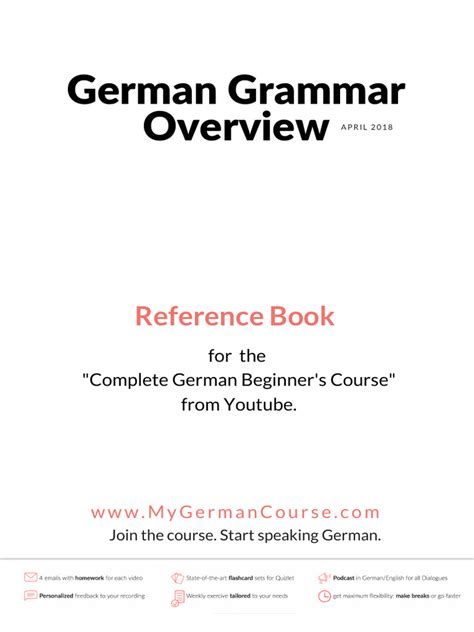 German Grammar Reference Book V1 Nnjve0.pdf Extract | Download Free PDF | Linguistic Morphology ...