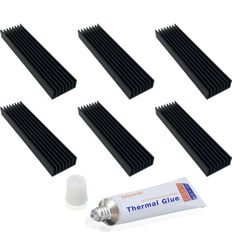 Amazon Easycargo 6pcs 100mm X 25mm X 10mm Heatsink Aluminium