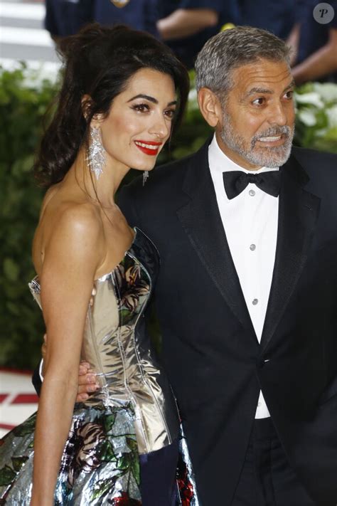 Photo George Clooney Et Sa Femme Amal Clooney Alamuddin Met Gala Met