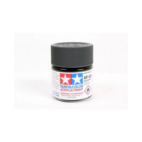 Tamiya Xf 69 Nato Black Acrylic Paint Flatt 23ml 81369