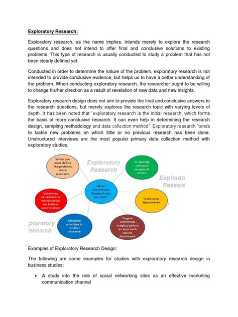 Exploratory Research Experiment Survey Methodology