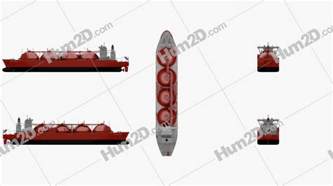 Cargo ship blueprints Download in PNG - 3DModels.org