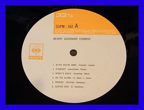 Yahoo オークション BENNY GOODMAN BENNY GOODMAN COMBOS ベニー