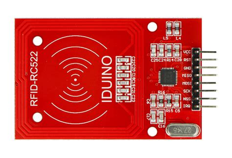 Czytnik Rfid Rc Mhz Spi Karta I Brelok Czerwony Iduino