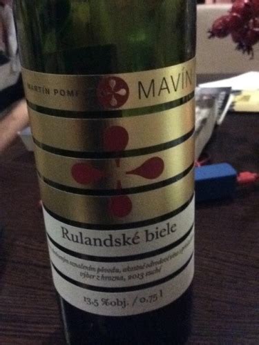 Martin Pomfy Mav N Rulandsk Biele Vivino Us