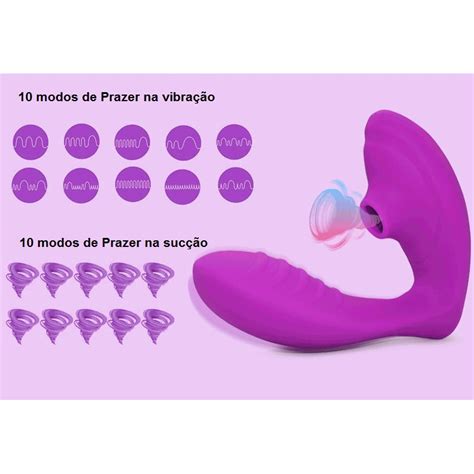 Vibrador Feminino E Casal Sugador De Clitoris E Mamilo 10