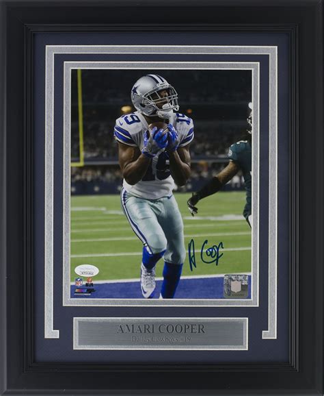 Amari Cooper Signed Dallas Cowboys 11x14 Custom Framed Photo Display