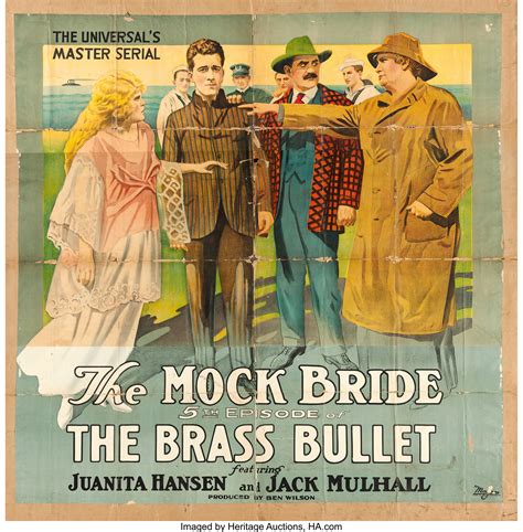 The Brass Bullet (Universal, 1917). Six Sheet (78" X 78.5") Episode