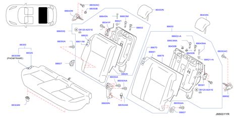 Nissan Juke Seat Back Cushion Right Rear Ka A Performance