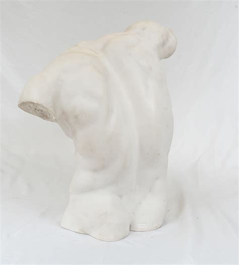 Italian Statue Nude Male Torso Sculpture