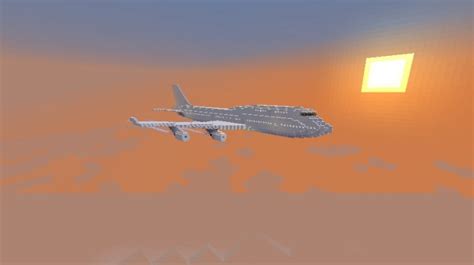 1 1 Boeing 747 400 Minecraft Map