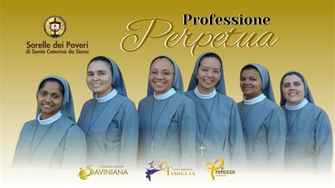 Professione Perpetua Sorelle Dei Poveri Di Santa Caterina Da