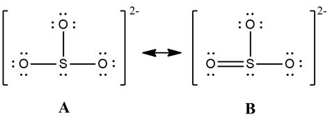 Draw two resonance structures for the sulfite ion $\left(\ma | Quizlet