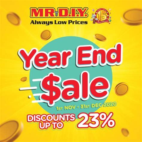 MR DIY Year End Sale Promotion Discount Up To 23 1 November 2020 31