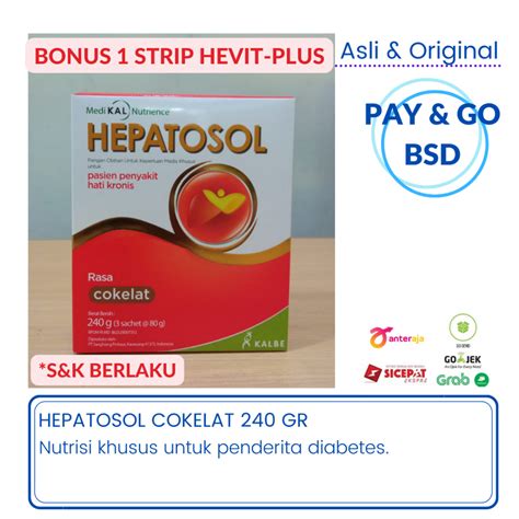 Jual Susu Hepatosol Coklat Gr Hepatitis Perlemakan Hati Sirosis