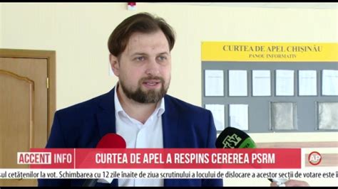 Curtea De Apel A Respins Cererea Psrm Youtube