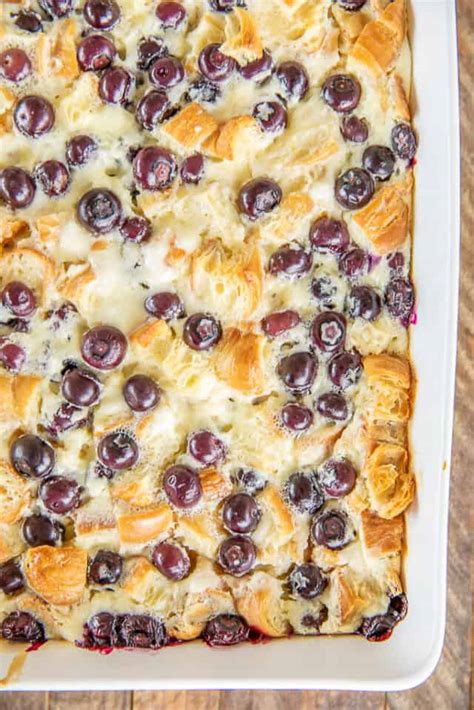 Blueberry Croissant Breakfast Casserole Plain Chicken