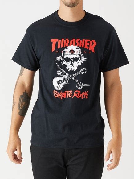 Thrasher Skate Rock Skull T Shirt