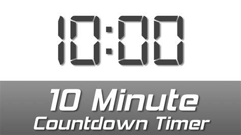 10 Minute Countdown Timer