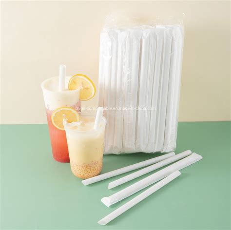 Biodegradable White Paper Drinking Straws Custom Mm Mm Mm Mm