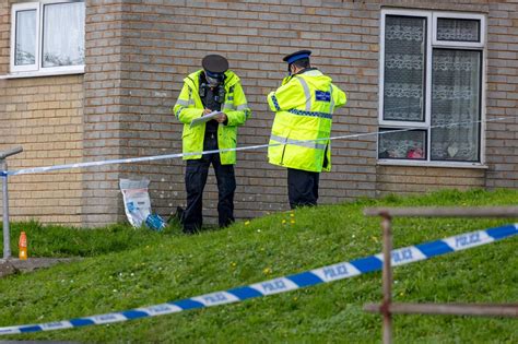 Barnstaple Murder Investigation Police Cordon In Place At The Scene