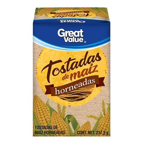 Tostadas Great Value de maíz horneadas 237 5 g Walmart