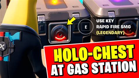 Open A Holo Chest With A Key At A Gas Station All Locations