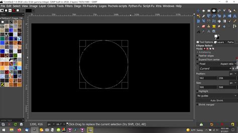 Drawing A Circle In Gimp 21024 Rgimp