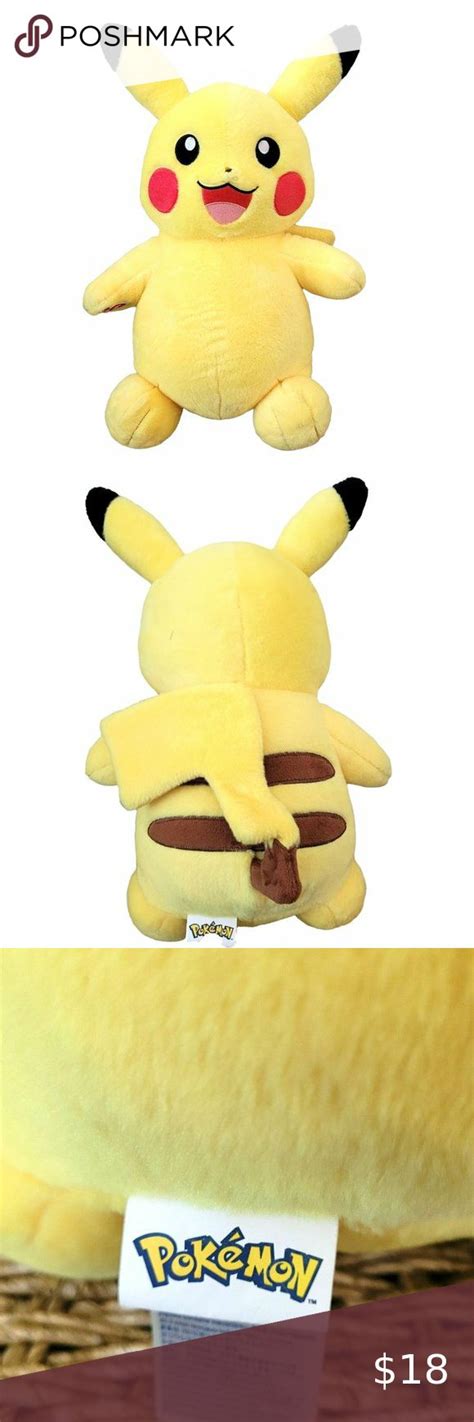 Build A Bear Workshop Pokemon Pikachu Plush Stuffed Animal | Pikachu plush, Plush stuffed ...