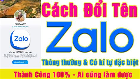 Tạo tên Zalo đẹp: Cách tạo tên hút mắt để thu hút bạn bè và người thân ...