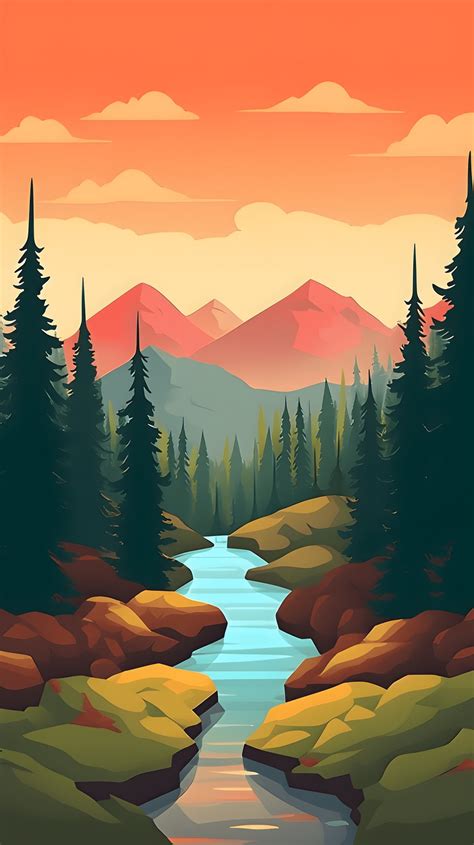 Montagne Nature Flat Design Image Gratuite Sur Pixabay Pixabay