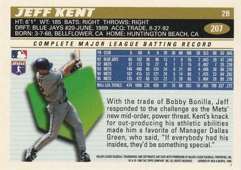1996 Topps #207 Jeff Kent | Trading Card Database